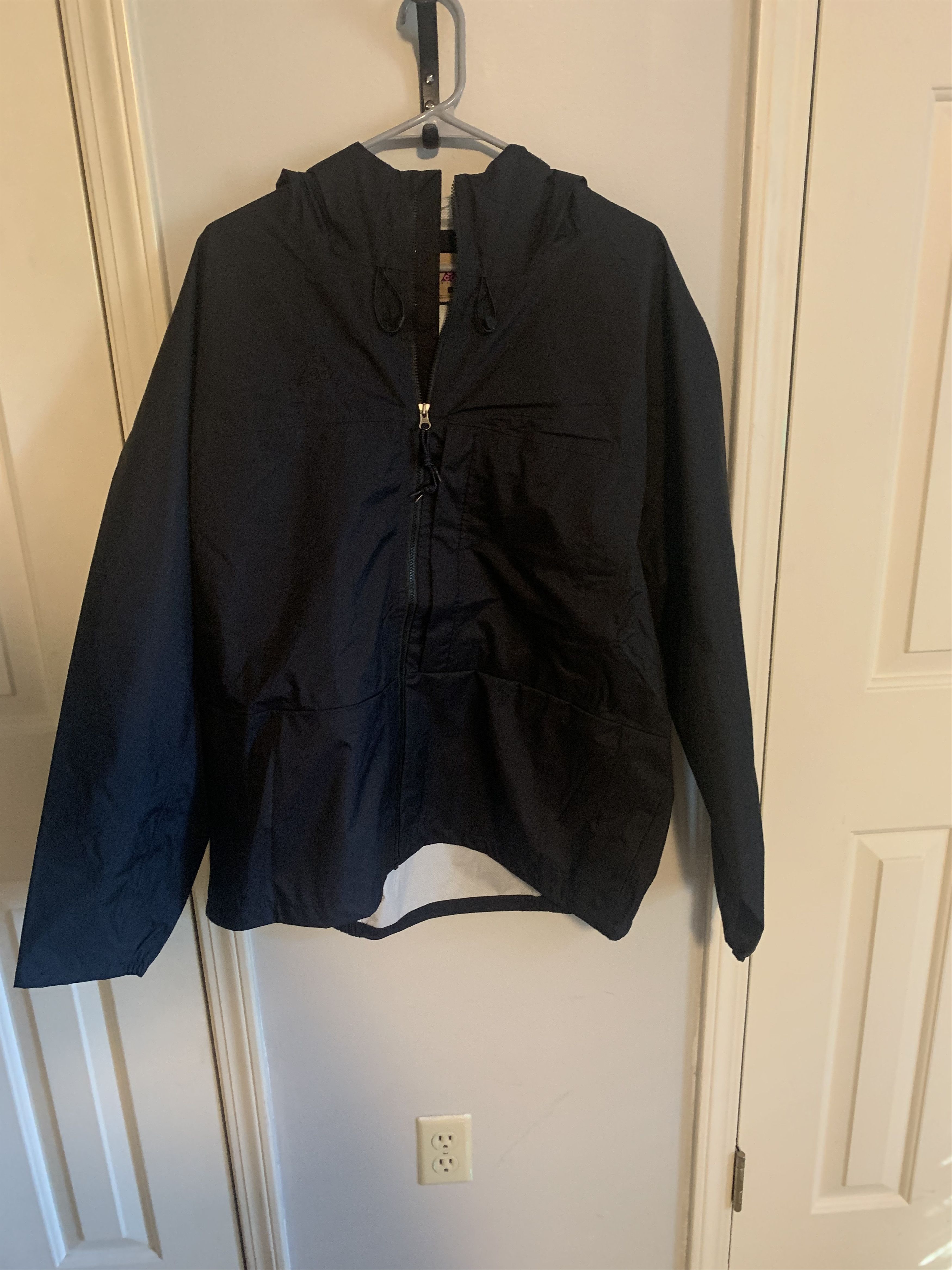 windproof nike acg gray and pink