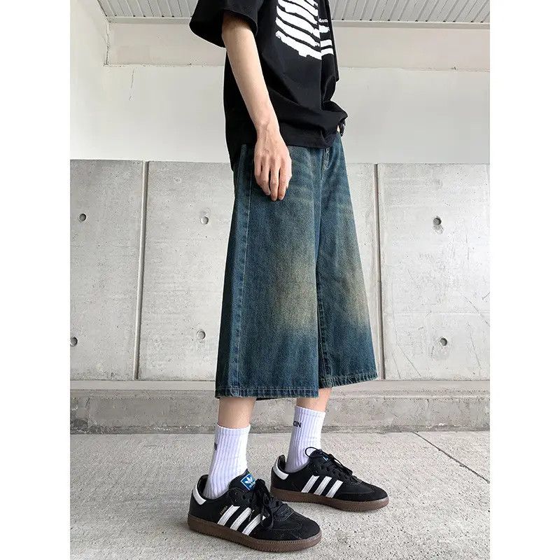 Japanese Brand × Jean Retro loose wide leg straight leg jeans Size US 32 / EU 48 - 2 Thumbnail