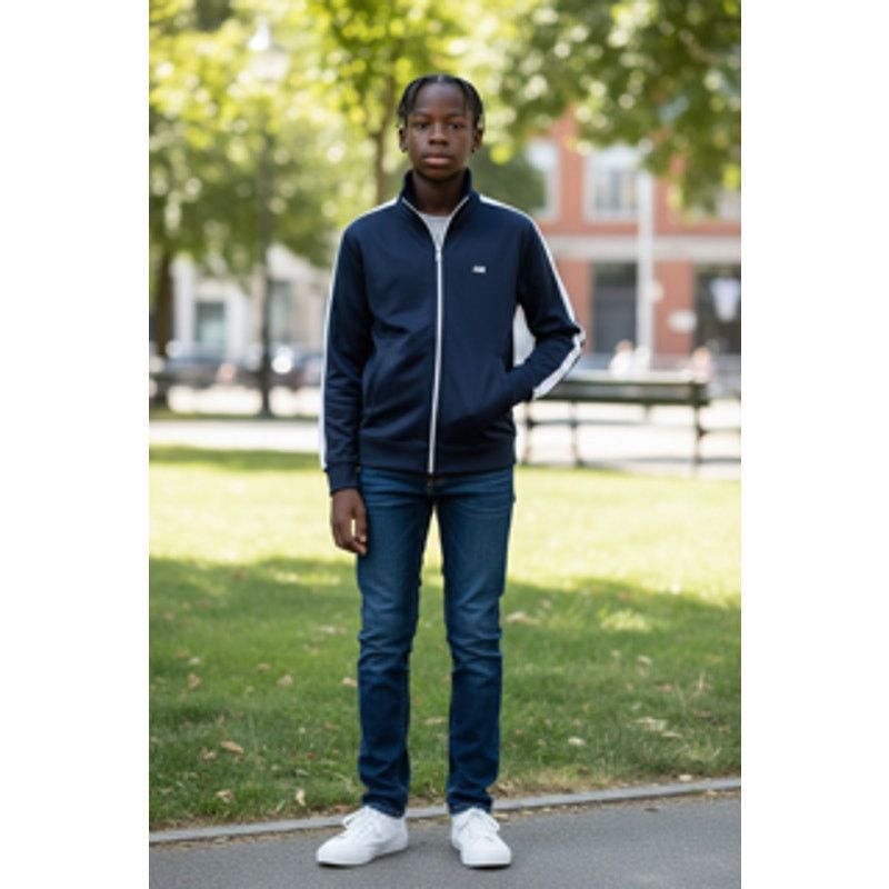 AMI AMI Paris Men's Full-Zip Navy Tracksuit Jacket - X Small Size US XS / EU 42 / 0 - 1 Thumbnail