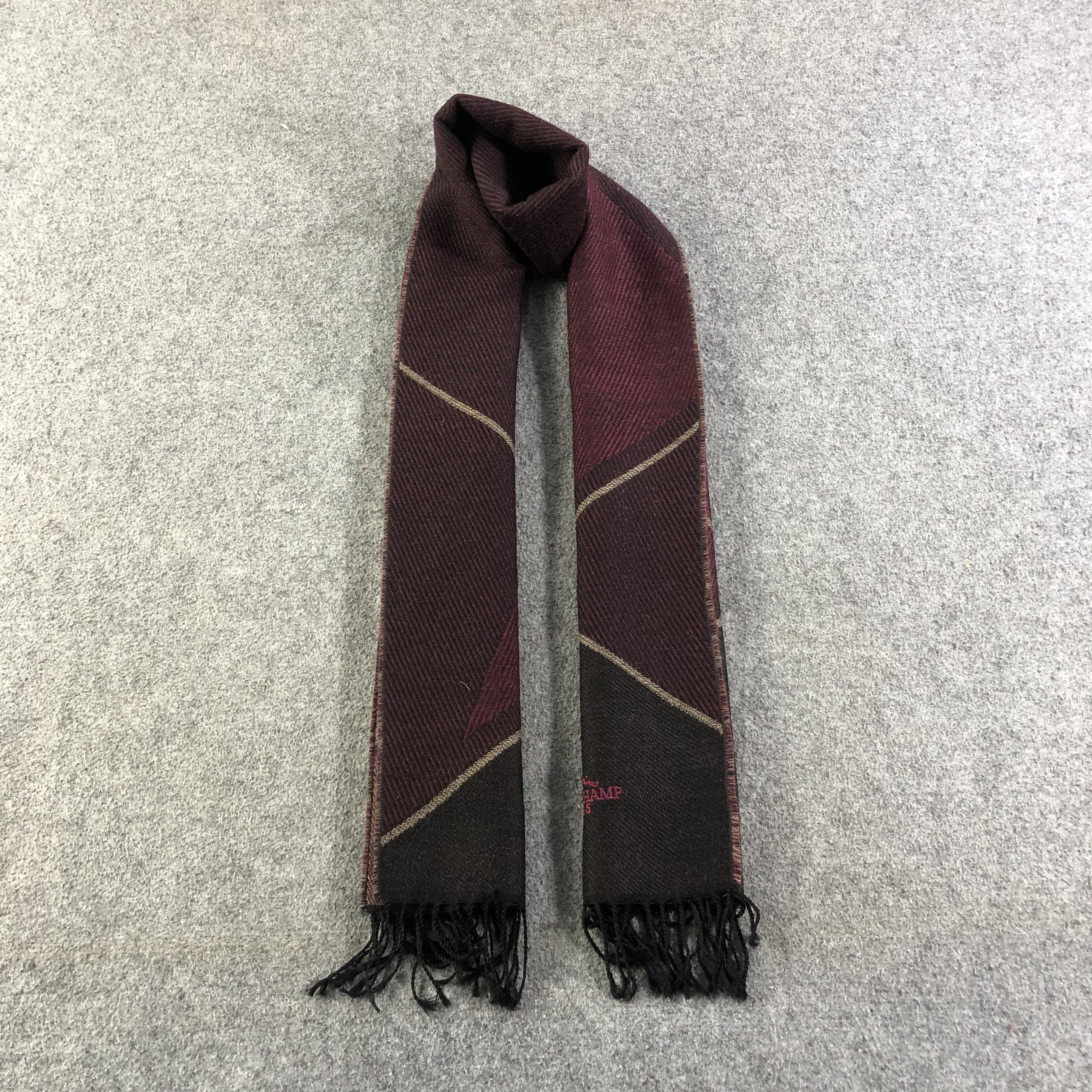 Longchamp Longchamp Wool Scarf Muffler V1103 Size ONE SIZE - 1 Thumbnail