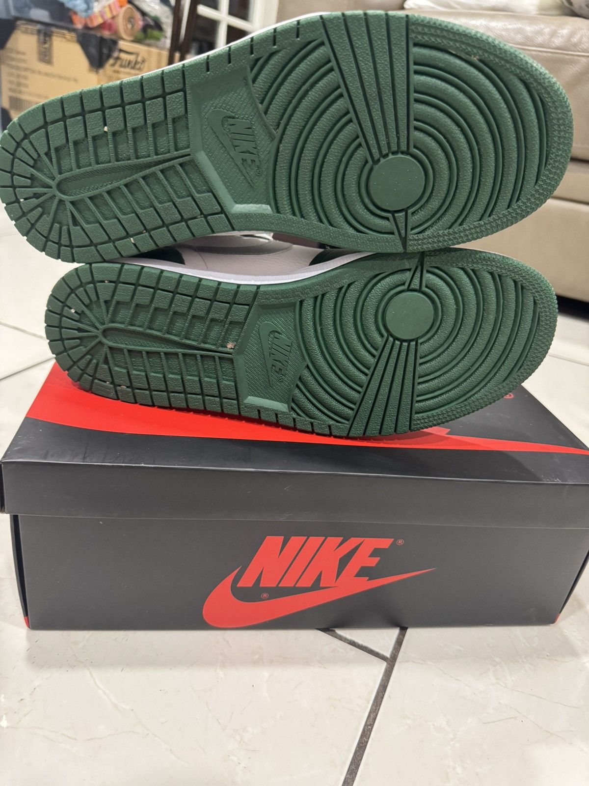 Jordan Brand Sz 10 Air Jordan 1 Hi Top ‘Gorge Green’ Size US 10 / EU 43 - 5 Thumbnail