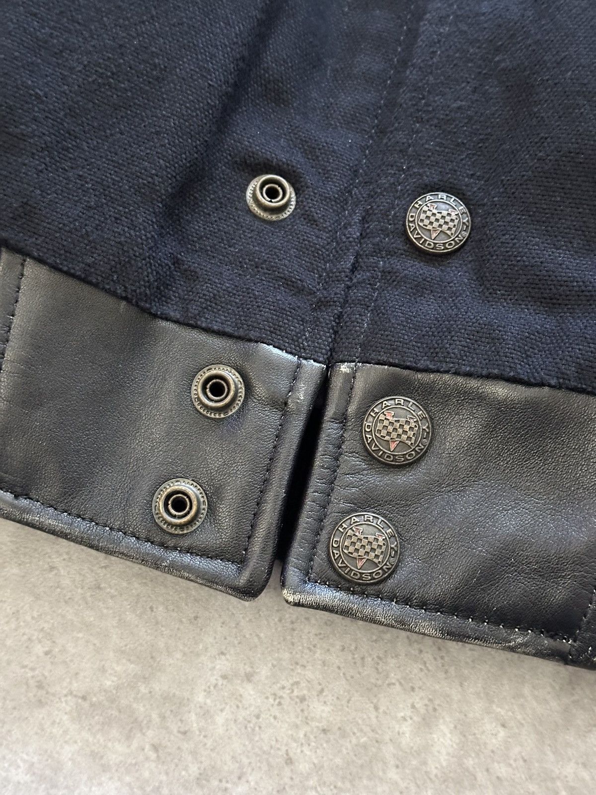 Harley Davidson Vintage Harley Davidson Leather Jacket Varsity Biker Style Size US S / EU 44-46 / 1 - 9 Thumbnail