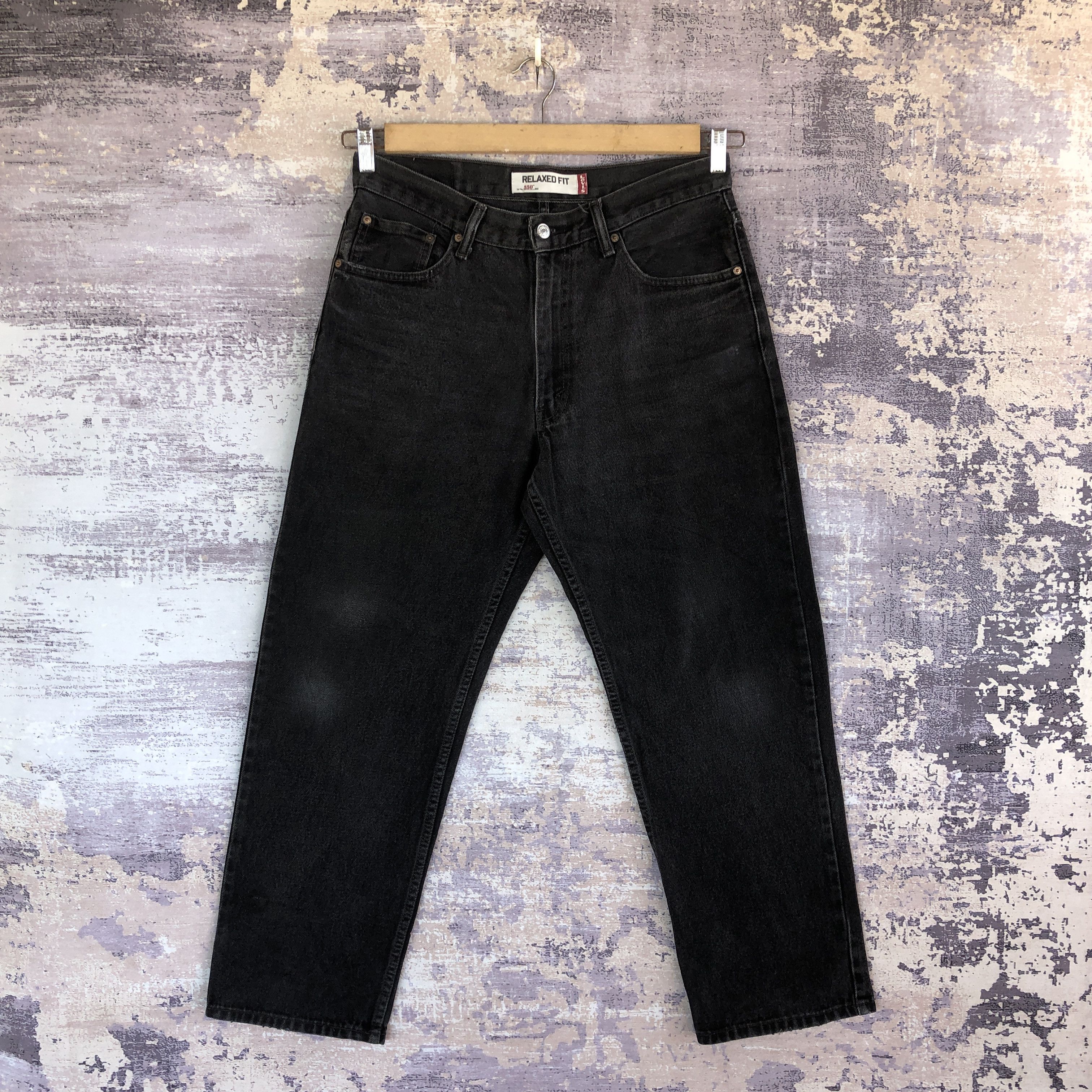 Levi's Vintage Distressed Levis 550 Jeans Levi's Faded Black Denim Size US 32 / EU 48 - 1 Thumbnail
