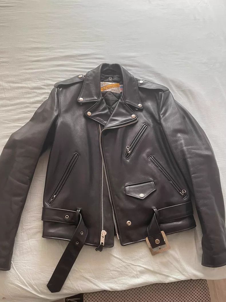 Schott Schott Motorcycle leather coat Size US M / EU 48-50 / 2 - 2 Thumbnail