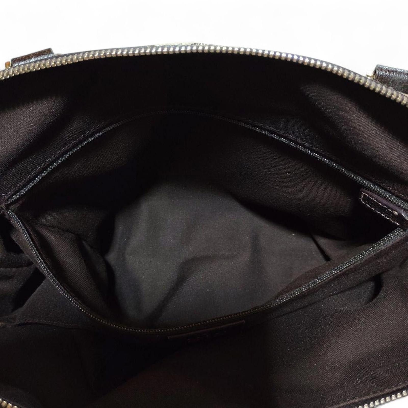 Gucci Gucci - Monogram Canvas Handbag Leather Trim Size ONE SIZE - 7 Thumbnail