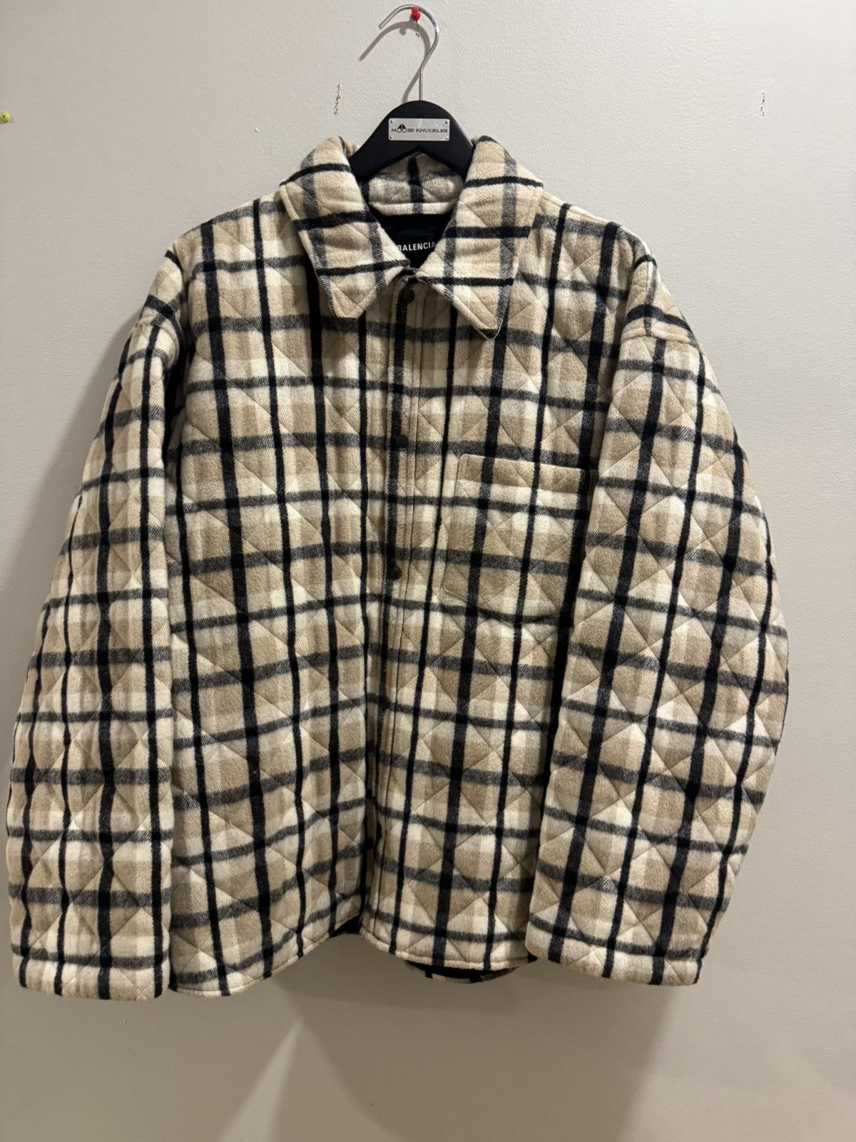 Balenciaga Balenciaga Padded Flannel Jacket Demna Era Size US XL / EU 56 / 4 - 1 Thumbnail