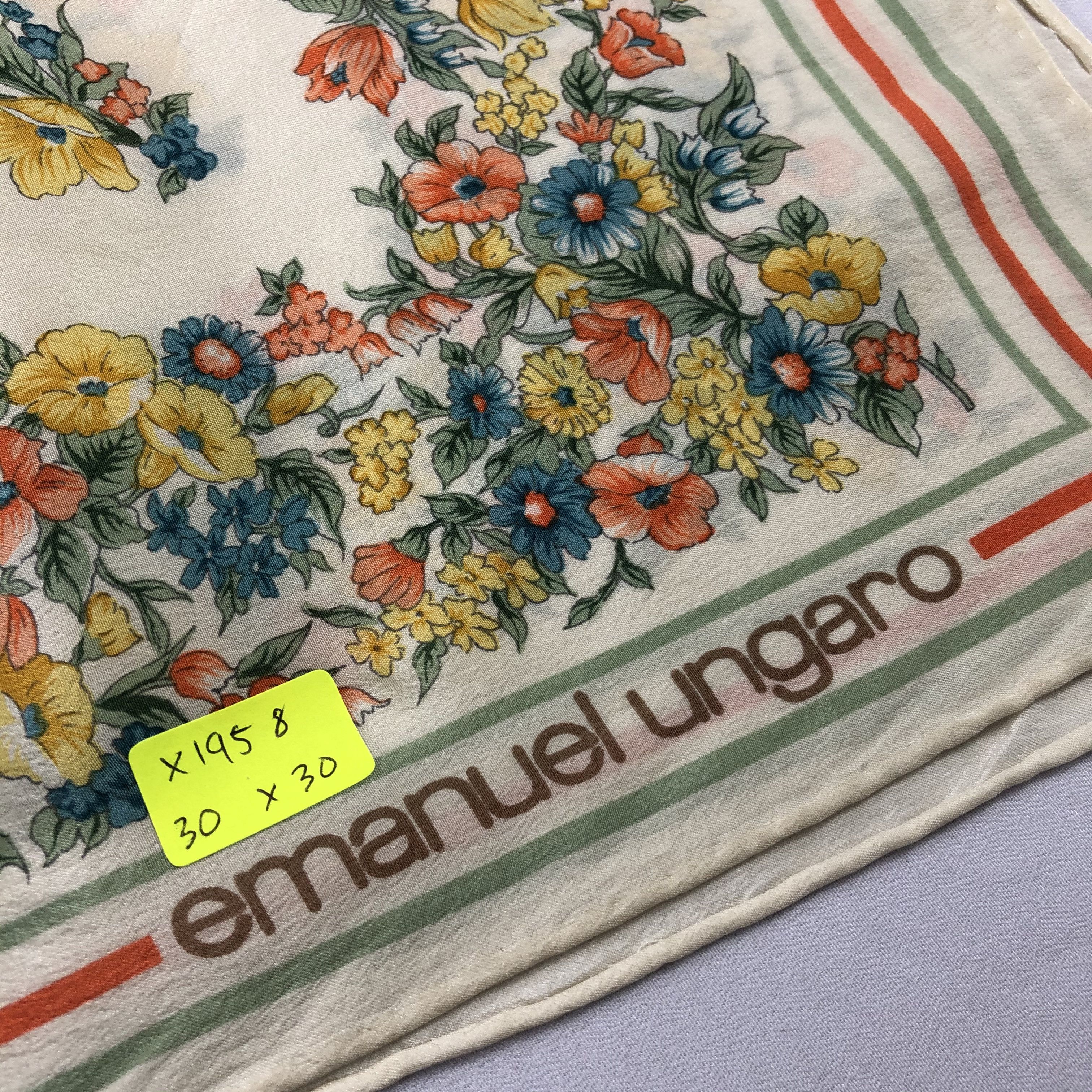 Emanuel Ungaro Vintage Emanuel Ungaro Silk Scarf Size ONE SIZE - 7 Thumbnail
