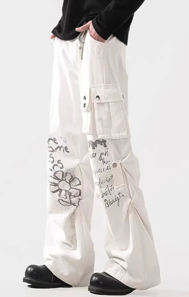 Designer × Japanese Brand Vintage Hip Hop Punk Loose Casual Pants Size US 32 / EU 48 - 3 Thumbnail