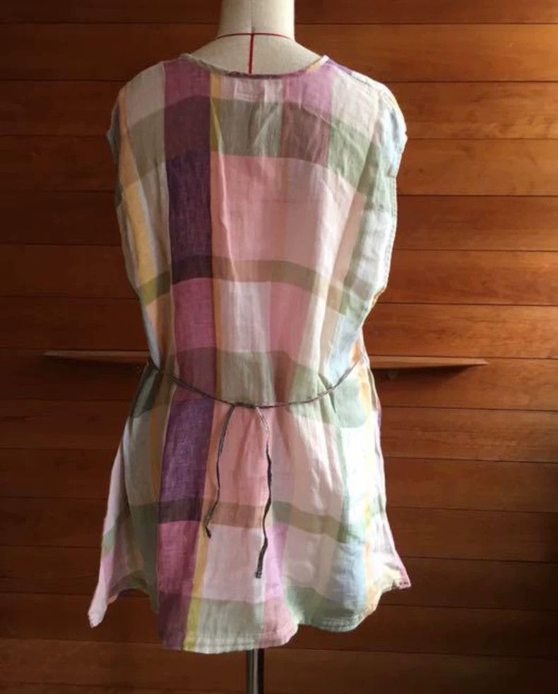 Kapital Kapital Size0 Cotton and linen colour-matched plaid vest Size XS / US 0-2 / IT 36-38 - 3 Thumbnail