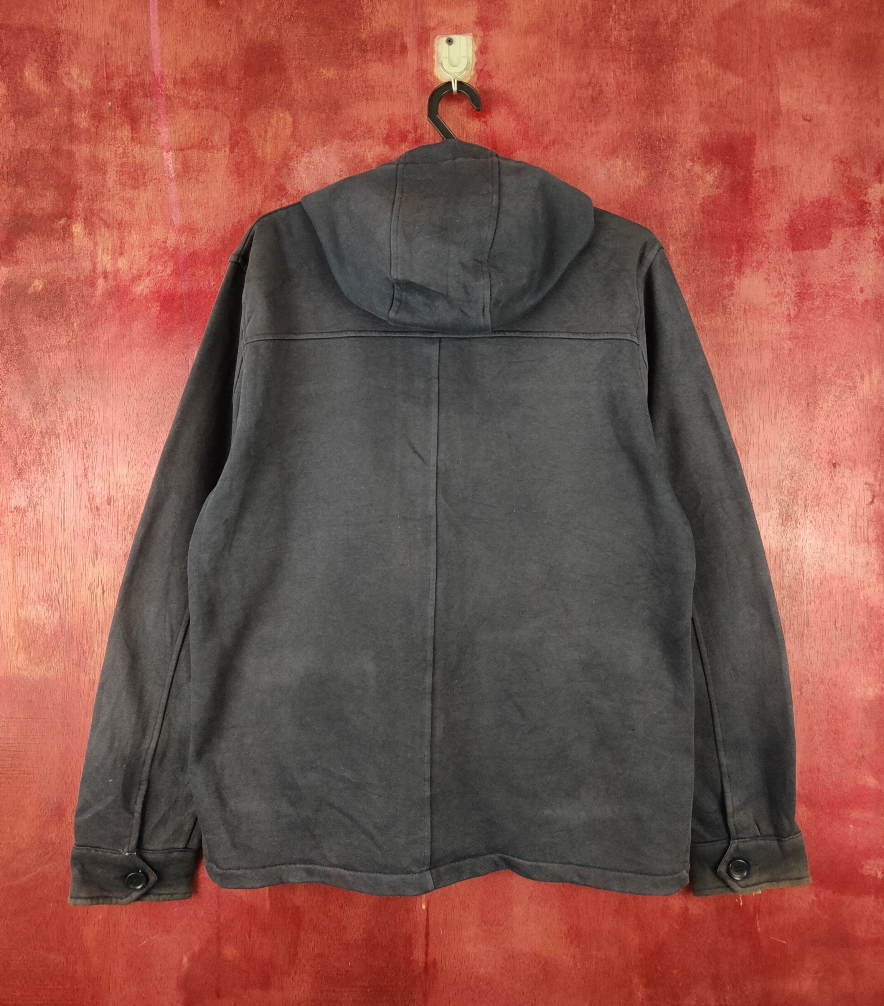 Japanese Brand Japan Dark Blue Faded Hoodie Sweaters #S2401 Size US M / EU 48-50 / 2 - 8 Thumbnail