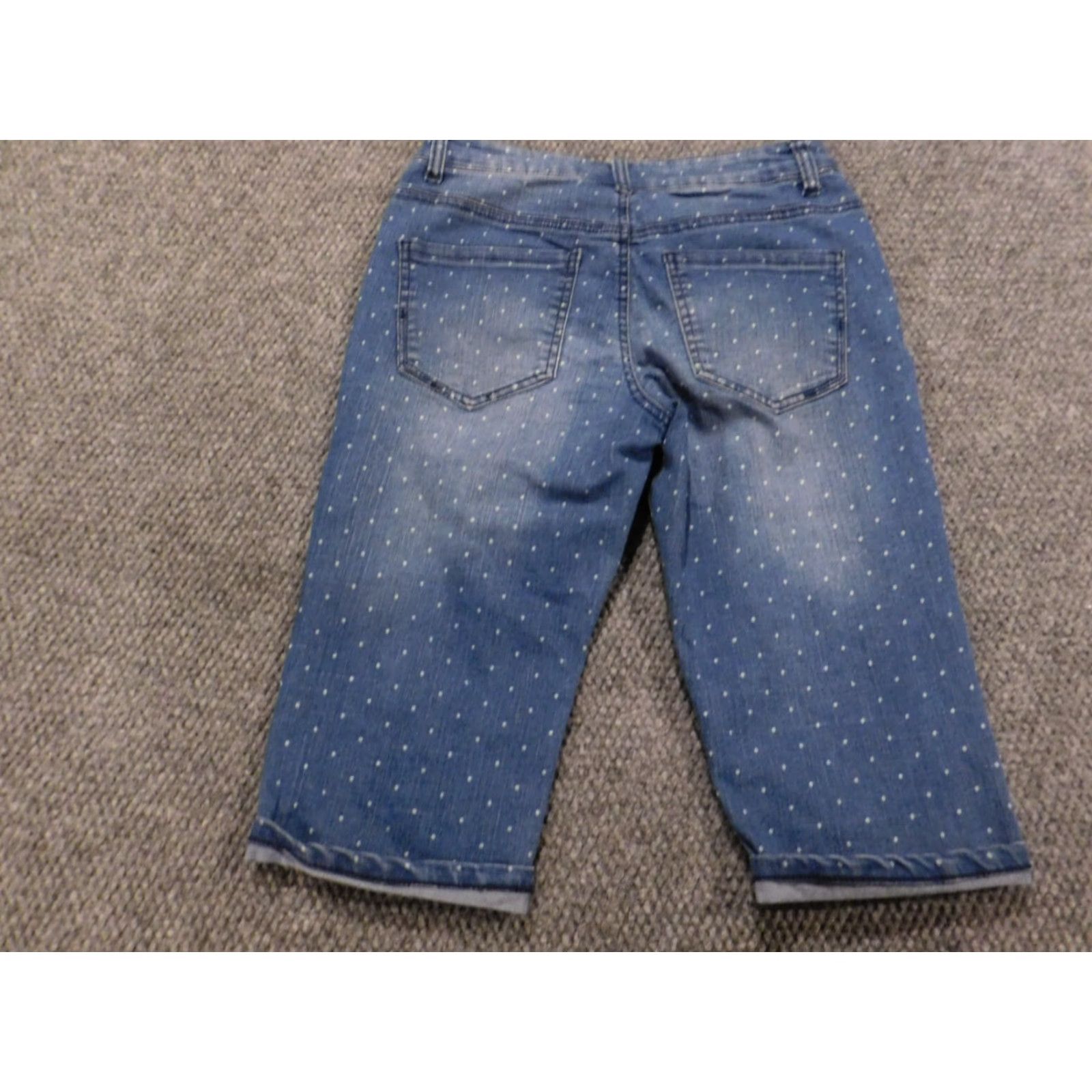 Denime Liverpool Jeans Capri Jeans Women 4 Blue Denim Capri Pockets Zipper Modern 13in Inseam Regular Stretch Dark Wash Mens? Womens Size 27" / US 4 / IT 40 - 7 Thumbnail