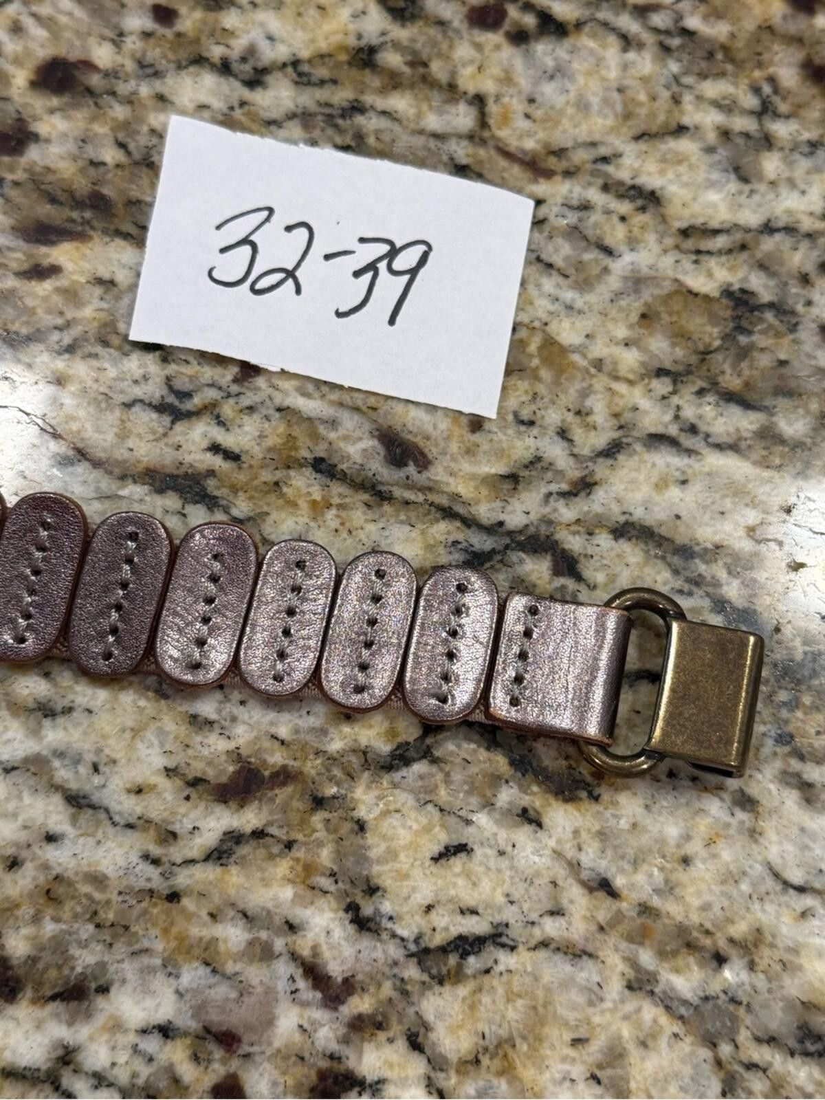 Other Copper tone soft stretch thin belt loop and hook closure Size ONE SIZE - 9 Thumbnail
