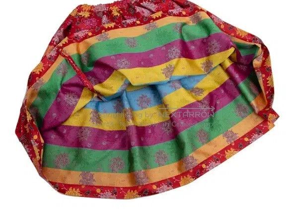 Comme des Garcons Comme Des Garcons size S Red vintage floral design skirt Size 23" - 6 Thumbnail