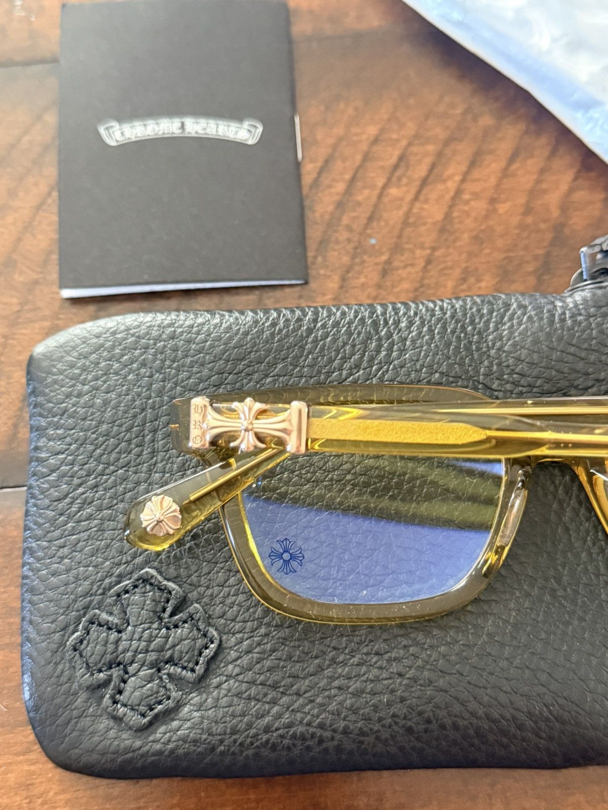 Chrome Hearts Chrome Hearts ‘Cox Ucker” Gold Frames Size ONE SIZE - 3 Thumbnail
