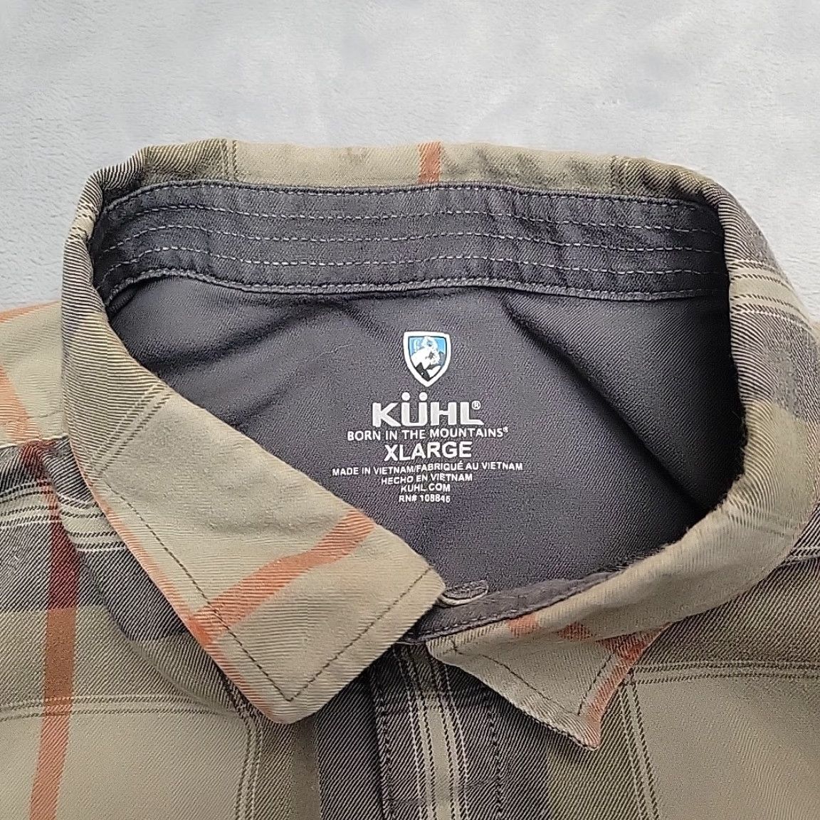 Vintage Kuhl Fugitive Shirt Men XL Green Plaid Twill Cotton Tencel Button-Up Outdoor Casual Shirt Mens Size US XL / EU 56 / 4 - 4 Thumbnail
