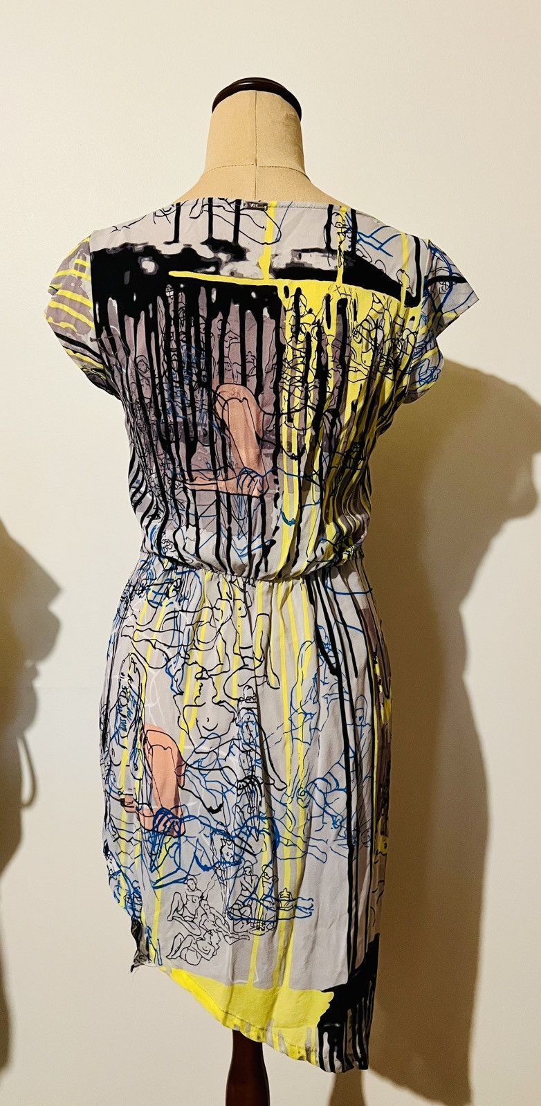 Other VPL Abstract Print Silk Dress Size S / US 4 / IT 40 - 2 Thumbnail