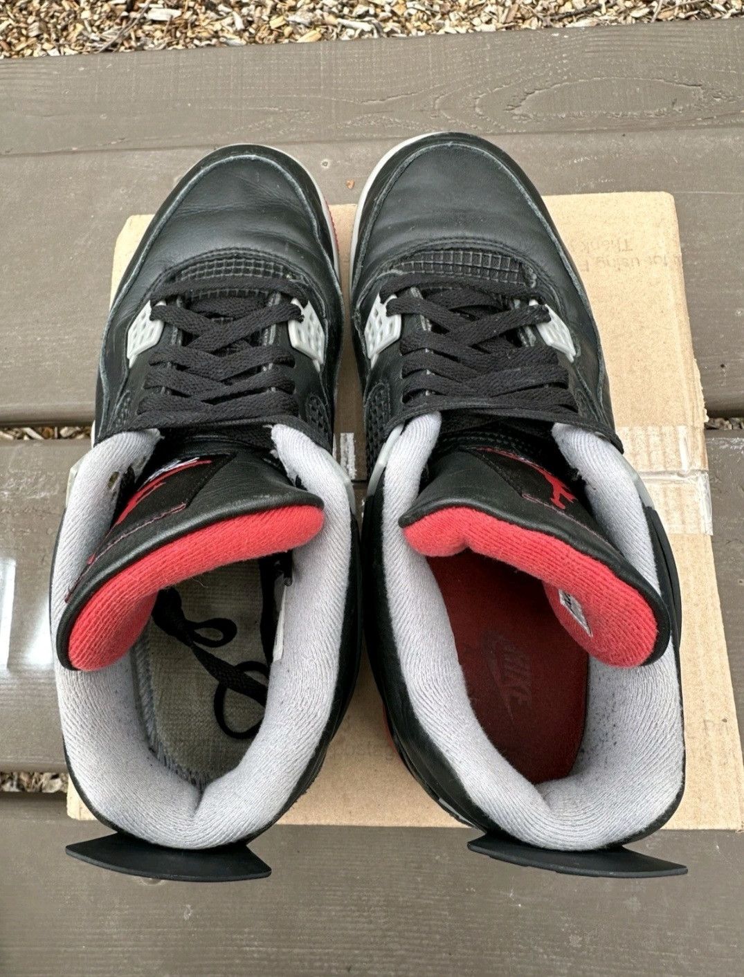 Jordan Brand Nike Air Jordan Retro 4 Bred Reimagined Size 11 Men Size US 11 / EU 44 - 7 Thumbnail