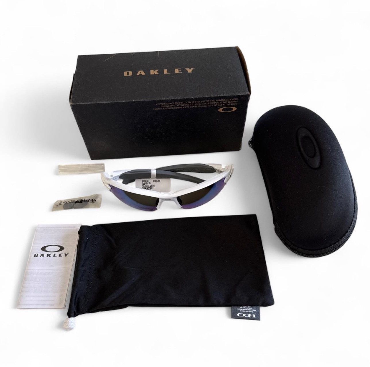 Oakley Oakley Flak 2.0 XL White/Prizm Sapphire – New Size ONE SIZE - 4 Thumbnail