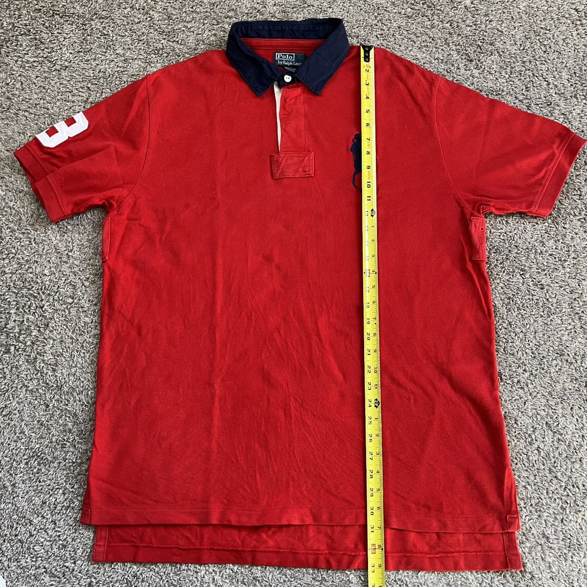 Polo Ralph Lauren 🔴Polo Ralph Lauren Shirt Size XL Big Pony Red Navy Blue Size US XL / EU 56 / 4 - 6 Thumbnail