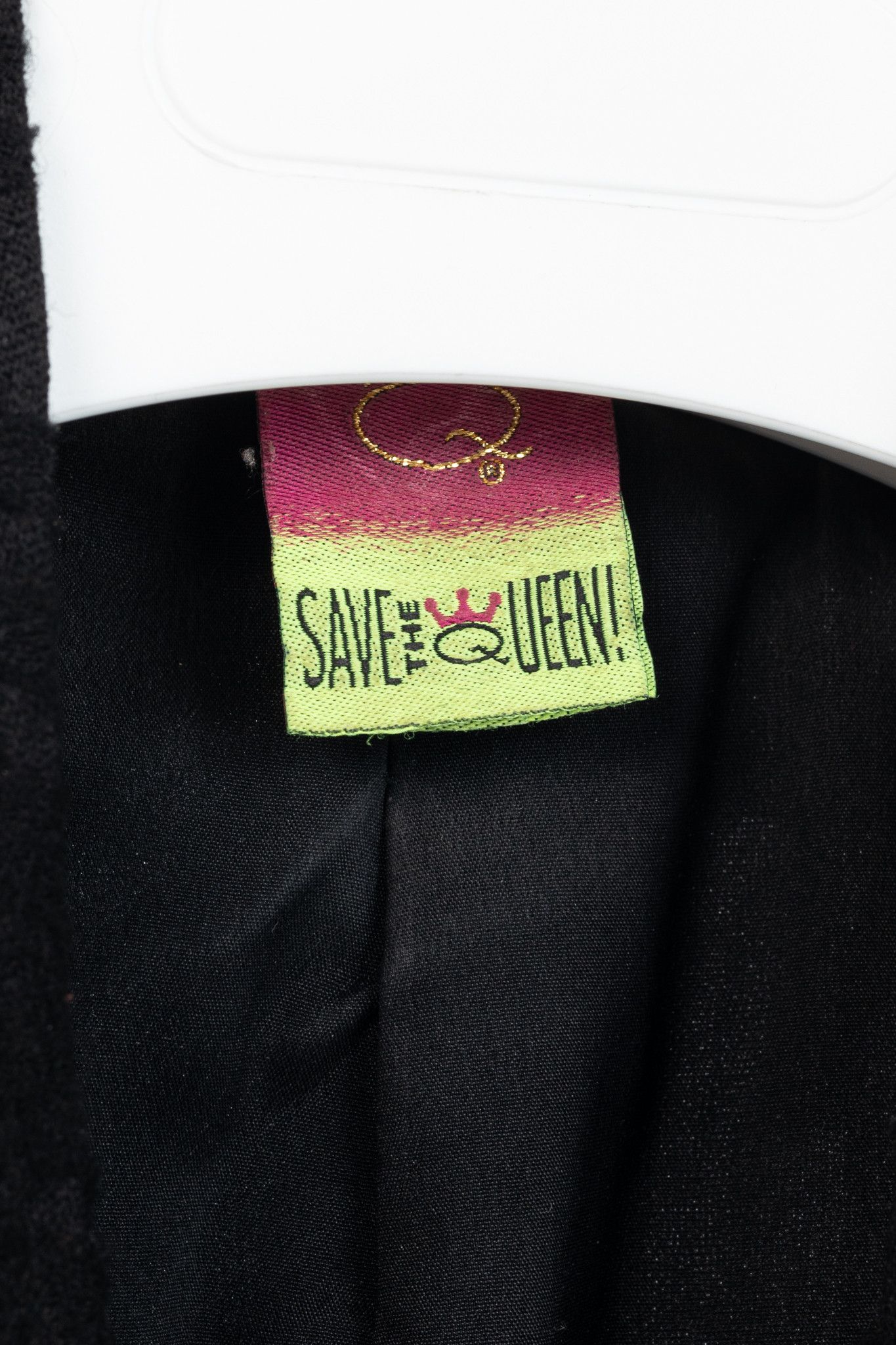 Other Save the Queen Black Wool-Jacquard Coat Size M / US 6-8 / IT 42-44 - 4 Thumbnail