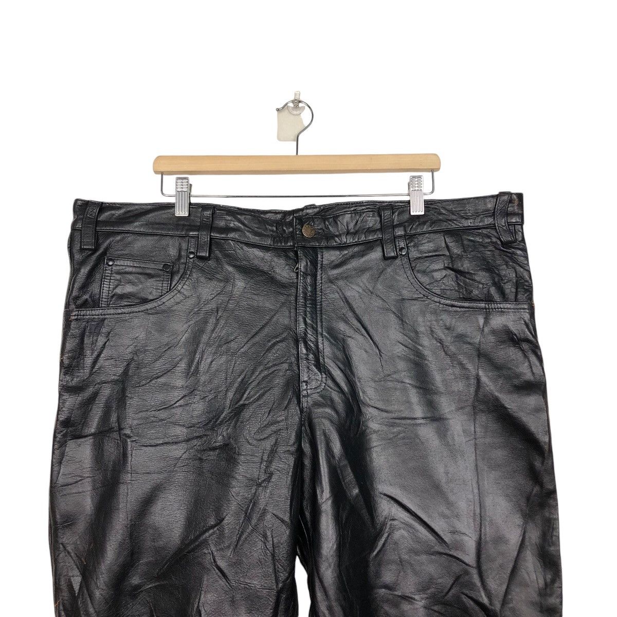 Genuine Leather 📌Vintage Short Leather Pants Horn Works Size US 44 / EU 60 - 4 Thumbnail