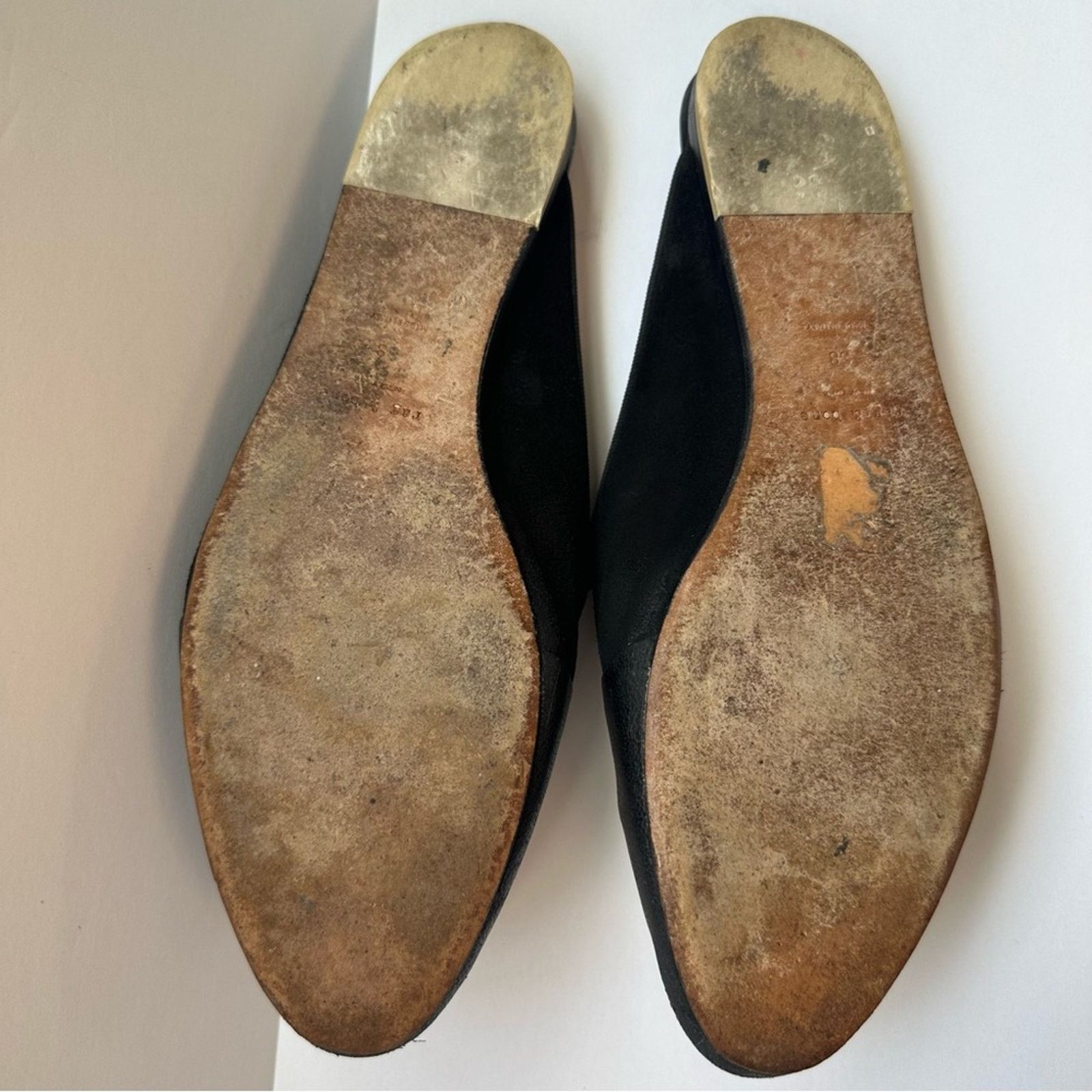 Rag & Bone Sabine Black Mules EU 38 Slides Flats 2-tone Leather & Suede Size US 8 / IT 38 - 6 Thumbnail