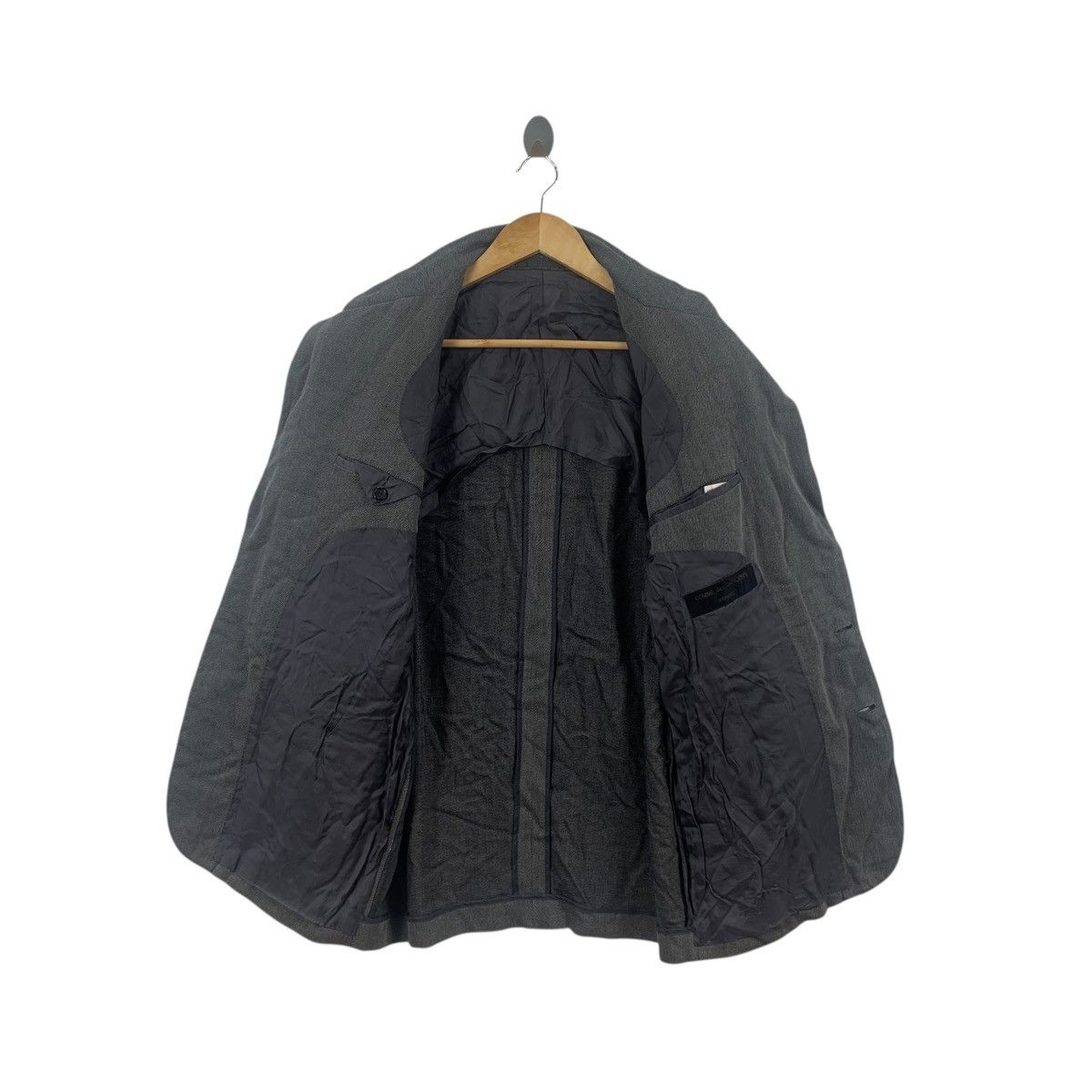 Comme des Garcons Vintage 1990 COMME DES GARCONS HOMME Blazer Coat Suit Formal Size 36S - 5 Thumbnail