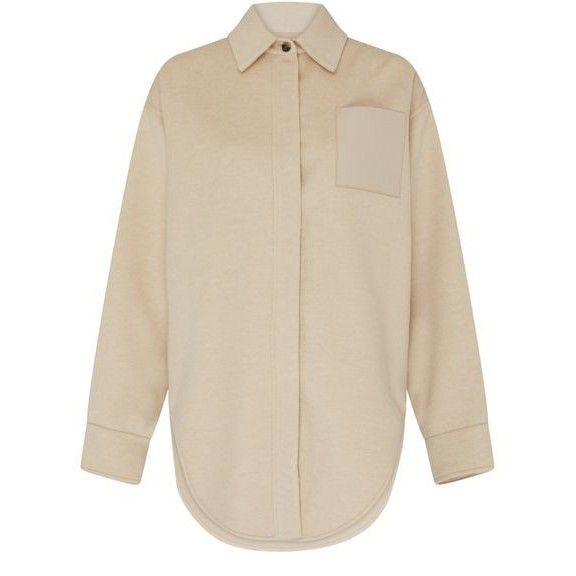 Loewe LOEWE Beige Brown Wool Cashmere Overshirt Jacket New & Authe Size XS / US 0-2 / IT 36-38 - 1 Thumbnail