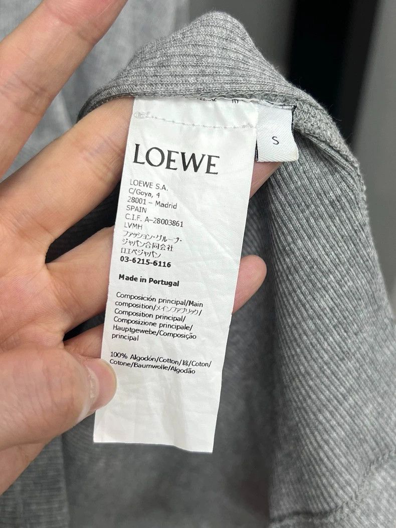 Loewe LOEWE Gray knitted long-sleeved shirt with an embroidered Size S / US 4 / IT 40 - 4 Thumbnail