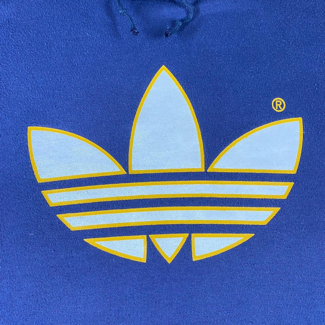 Adidas Vintage 90s Adidas Big Logo Hoodies Size US L / EU 52-54 / 3 - 5 Thumbnail