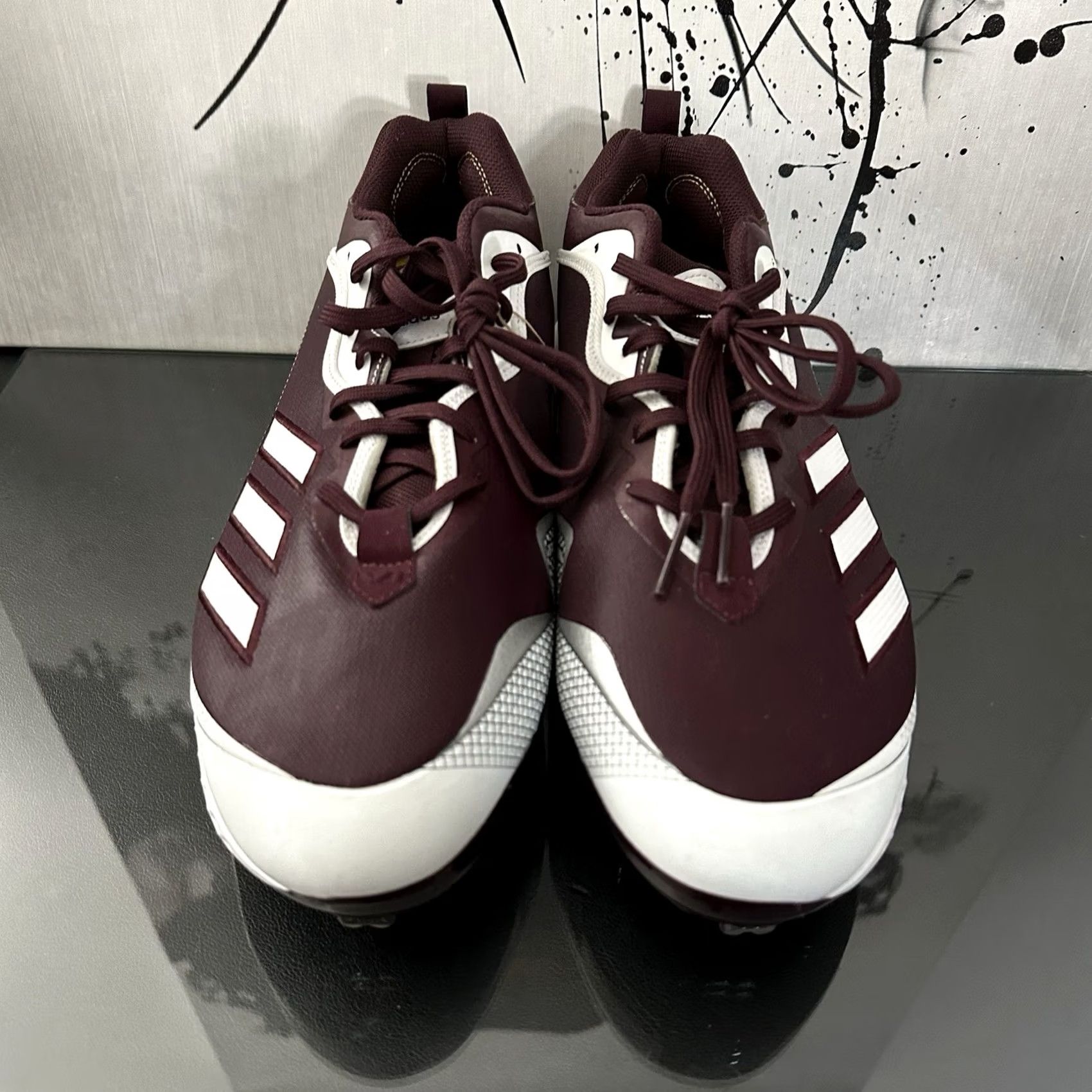 Adidas Adidas Icon 6 GX5835 Basketball Cleats Mens 14 Maroon White FV9351 Size US 14 / EU 47 - 2 Thumbnail