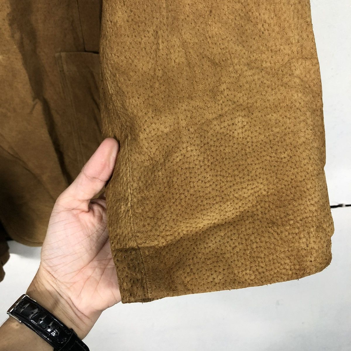 Japanese Brand 🔥VINTAGE GENUINE LEATHER JACKET VIVRE CLUB ISSEY MIYAKE Size US M / EU 48-50 / 2 - 17 Thumbnail