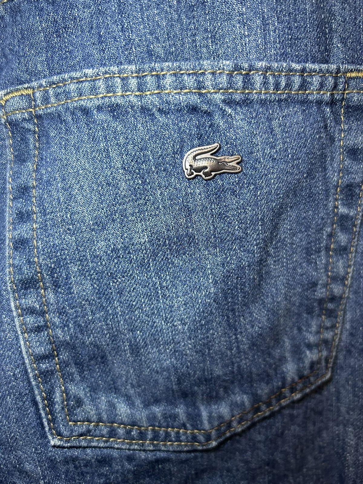 Lacoste Vintage Lacoste baggy blue jeans Size US 36 / EU 52 - 9 Thumbnail