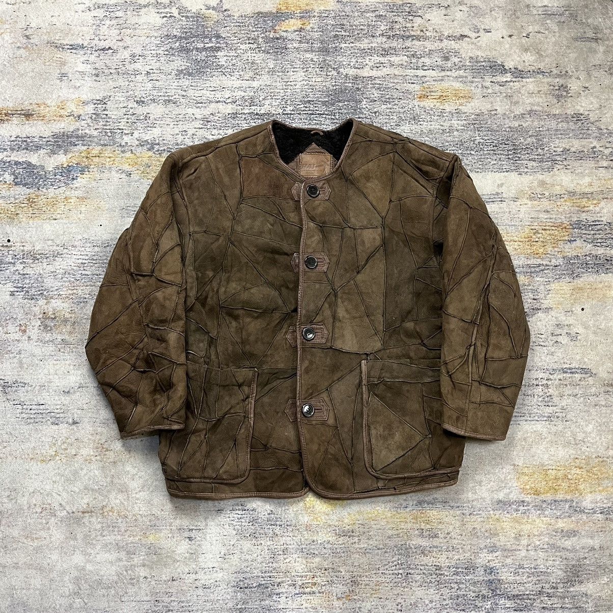 Hai Sporting Gear × Issey Miyake Vintage 90s Hai Sporting Gear patchwork leather jacket Size US M / EU 48-50 / 2 - 3 Thumbnail