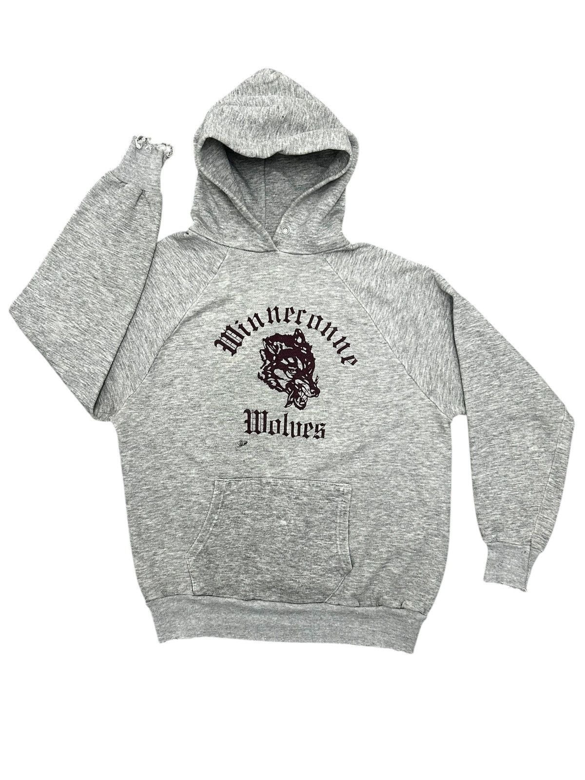 Velva Sheen × Vintage Vintage Winnerconne Wolves Velva Sheen Raglan Hoodie Size US XL / EU 56 / 4 - 1 Thumbnail