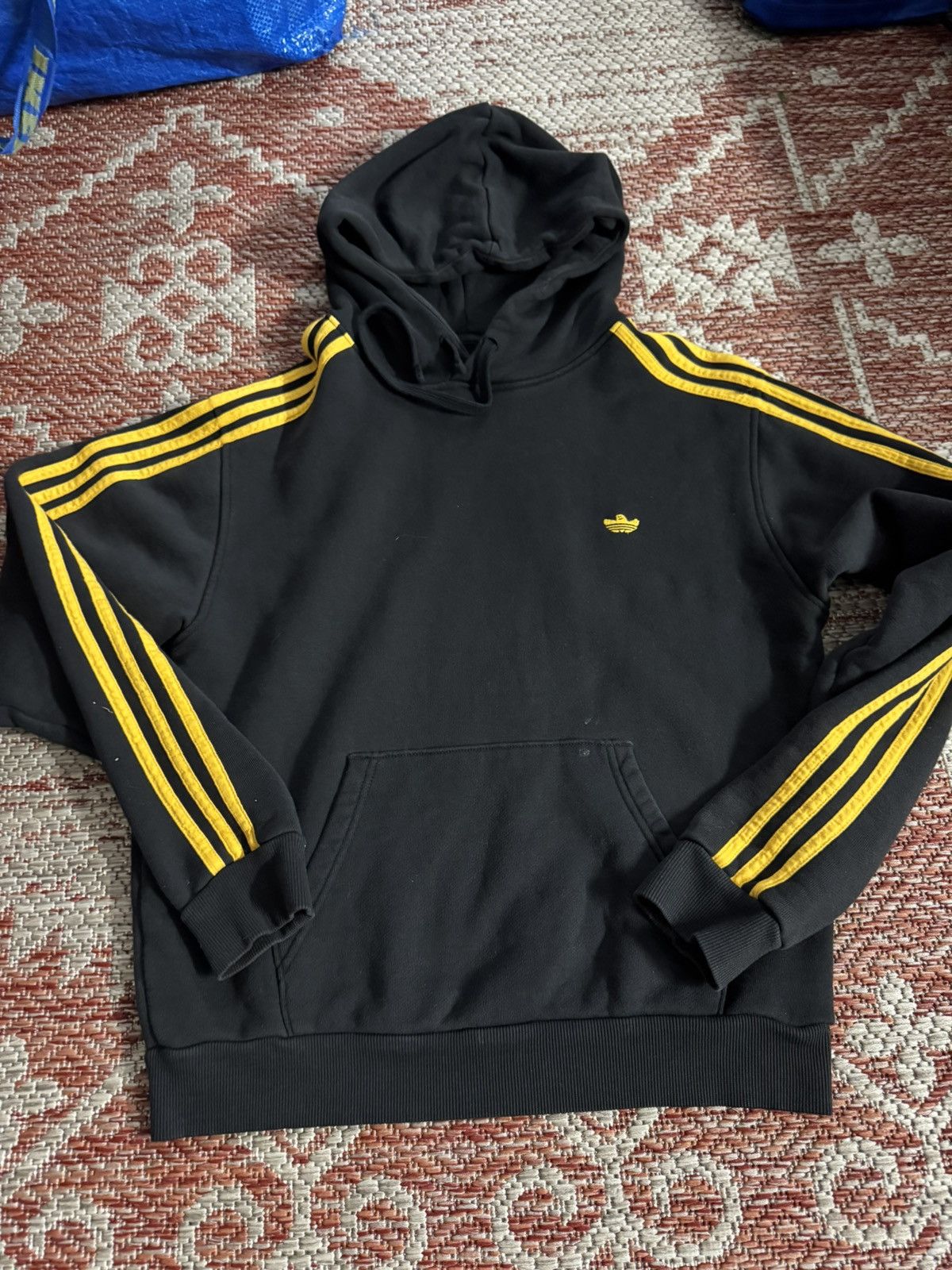 Adidas Adidas Skateboarding Gonz Hoodie Black Yellow Sz S Mens Size US S / EU 44-46 / 1 - 1 Thumbnail