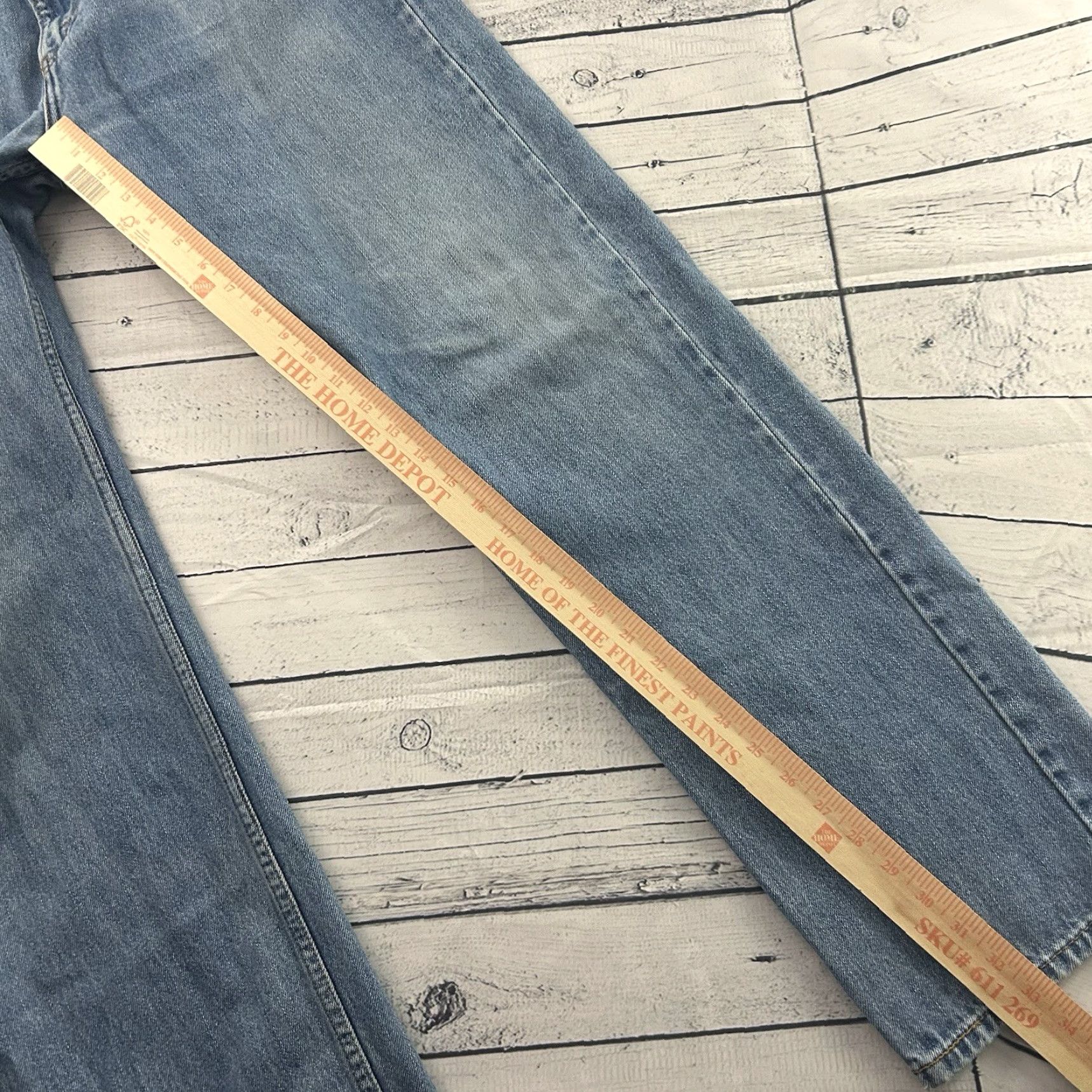 Levi's Levi's 505 Regular Fit Jeans Denim Blue 36x34 Men Straight Medium Wash 34 Inseam Blue Jeans Mens 505 Regular Fit Levi's Jeans Size US 34 / EU 50 - 5 Thumbnail