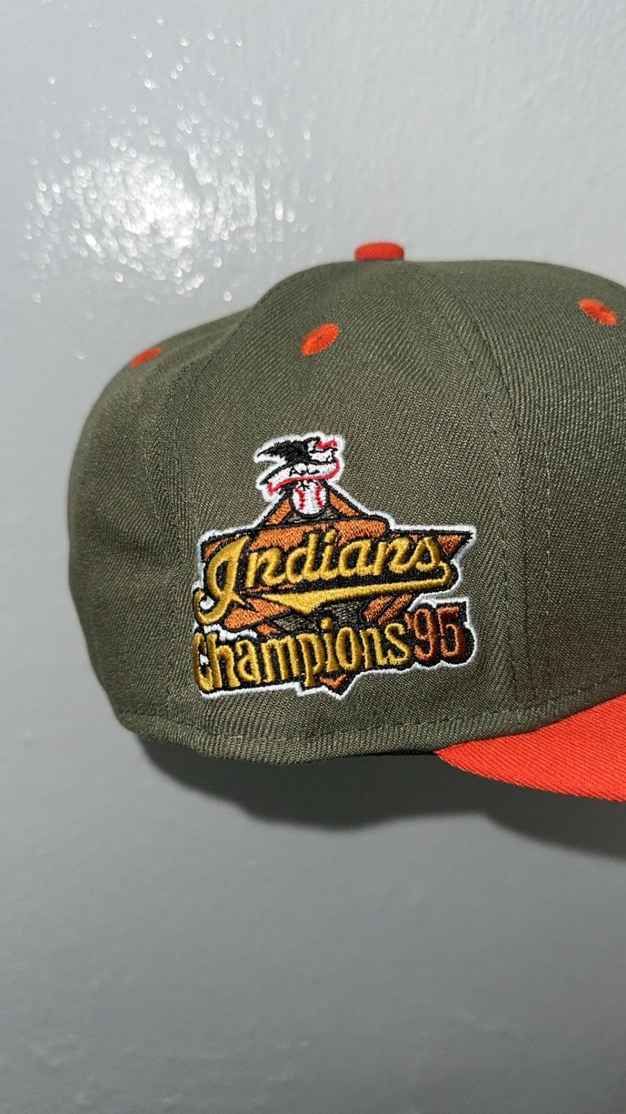 New Era New Era 59fifty Olive Cleveland Indians Fitted Hat Size ONE SIZE - 2 Thumbnail