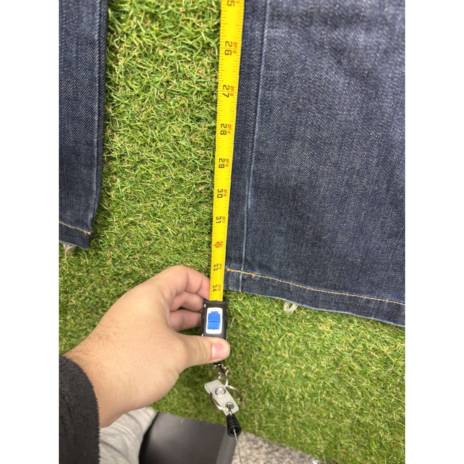 Nike VINTAGE Nike Jeans 38 Blue Denim Straight Mens Baggy 90s BRS Jordan Nike Blue Ribbon Sports Jeans Mens 38 Baggy Denim 90s Y2K Size US 38 / EU 54 - 6 Thumbnail