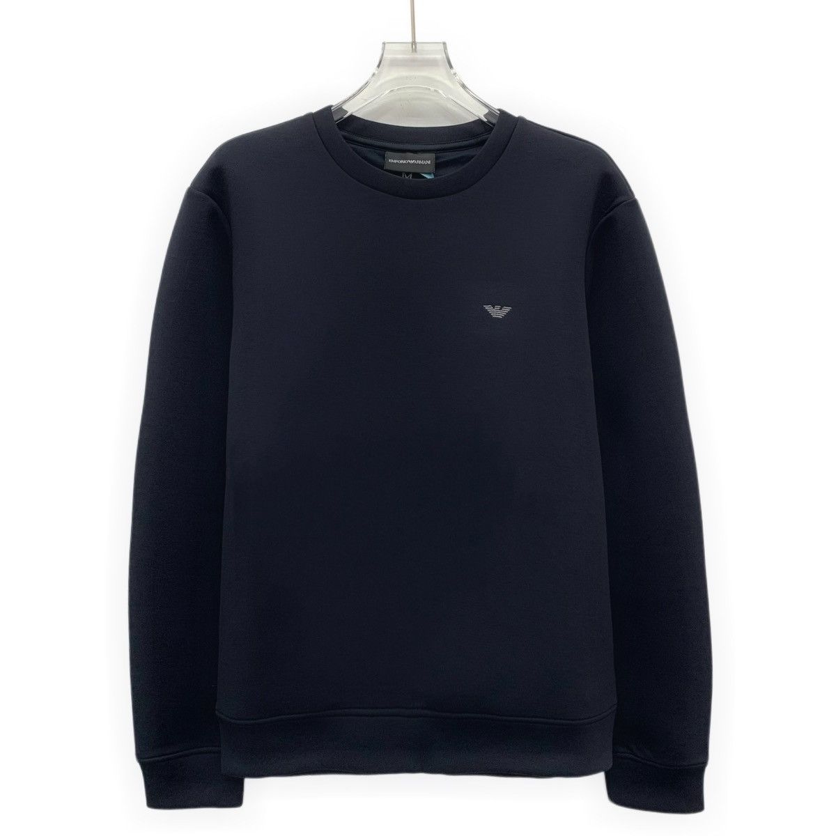 Armani Armani Black Logo Printed Long Sleeve Sweatshirt K26WX Size US M / EU 48-50 / 2 - 1 Thumbnail