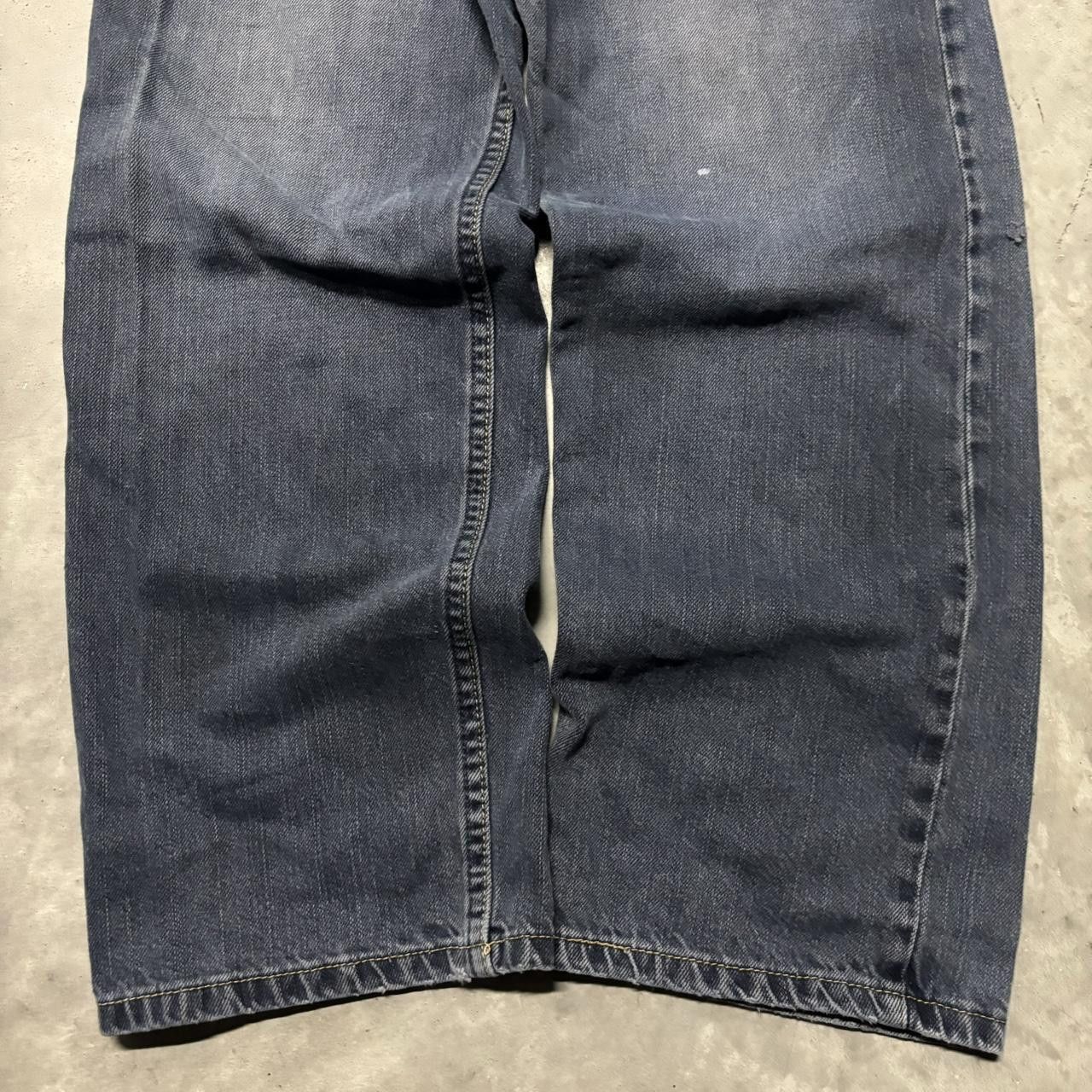 Japanese Brand × Vintage Vintage Y2K/2000s Grunge Faded Dark Wash Denim Jeans! Size US 32 / EU 48 - 6 Thumbnail