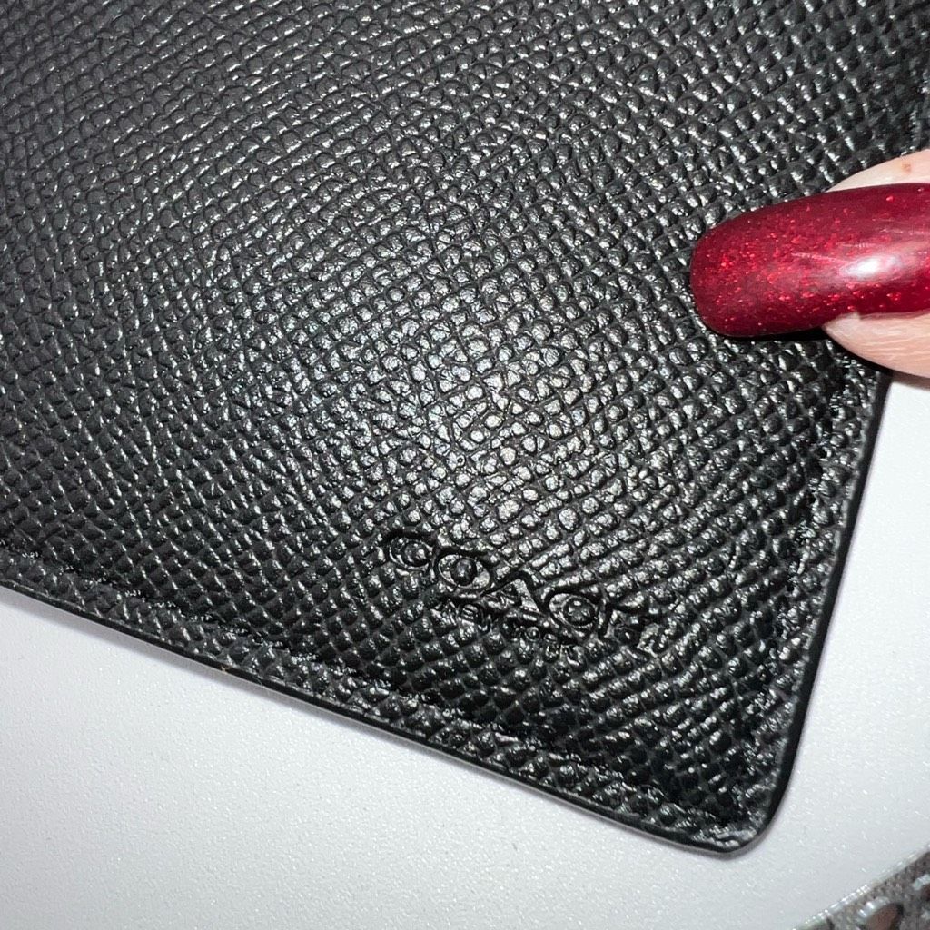 Coach Coach Black Leather Checkbook Cover Size ONE SIZE - 5 Thumbnail