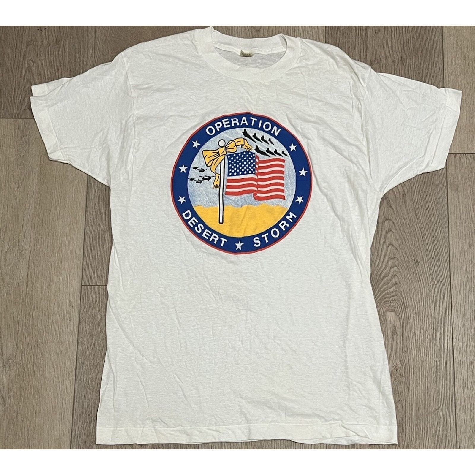 Vintage Vintage Operation Desert Storm USA Screenstars Tee Men’s XL Size US XL / EU 56 / 4 - 2 Thumbnail