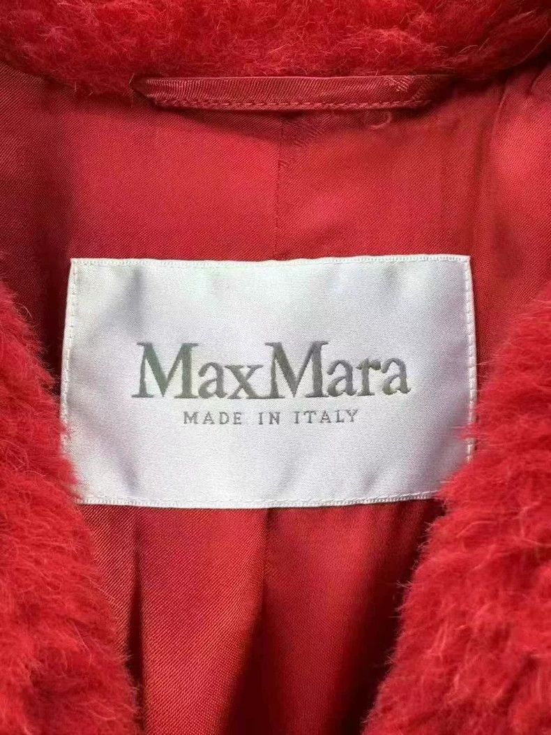 Max Mara Max Mara Red Teddy Coat Size XS / US 0-2 / IT 36-38 - 3 Thumbnail