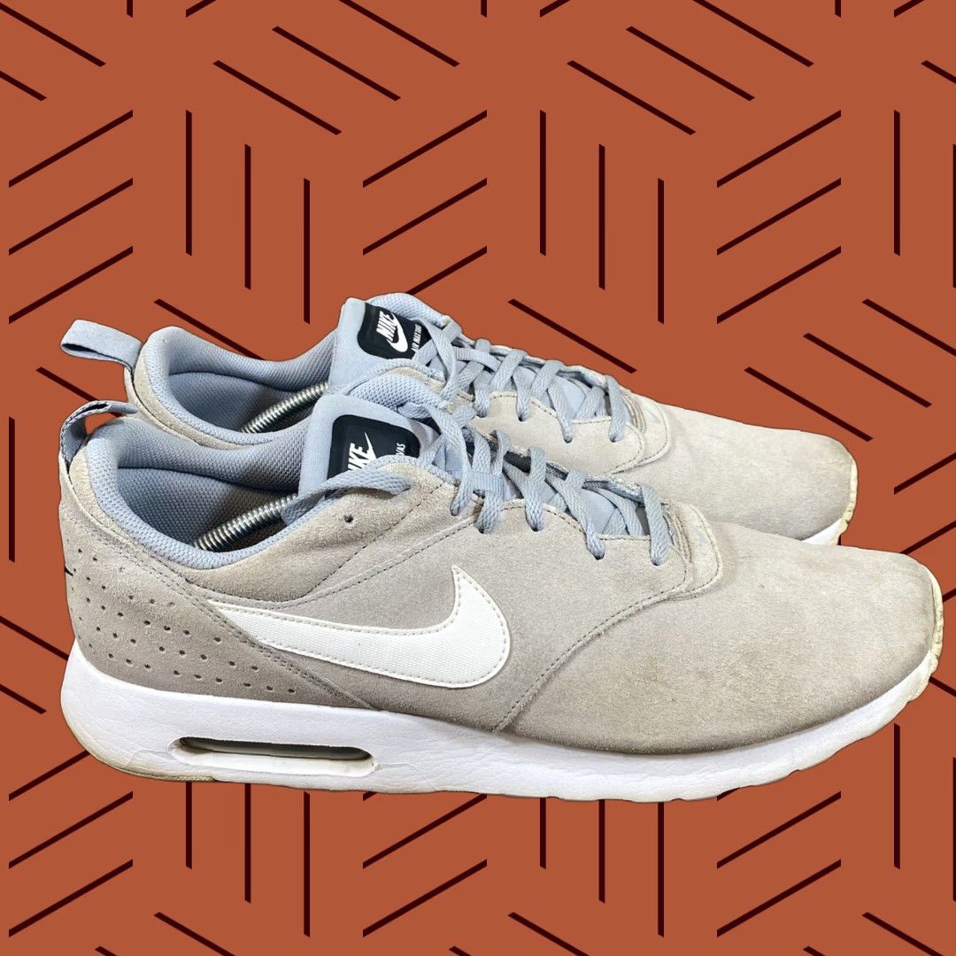 Nike Nike Air Max Tavas Mens Sneaker 14 Gray Suede Leather Trainers 802611-005 Size US 13 / EU 46 - 1 Thumbnail