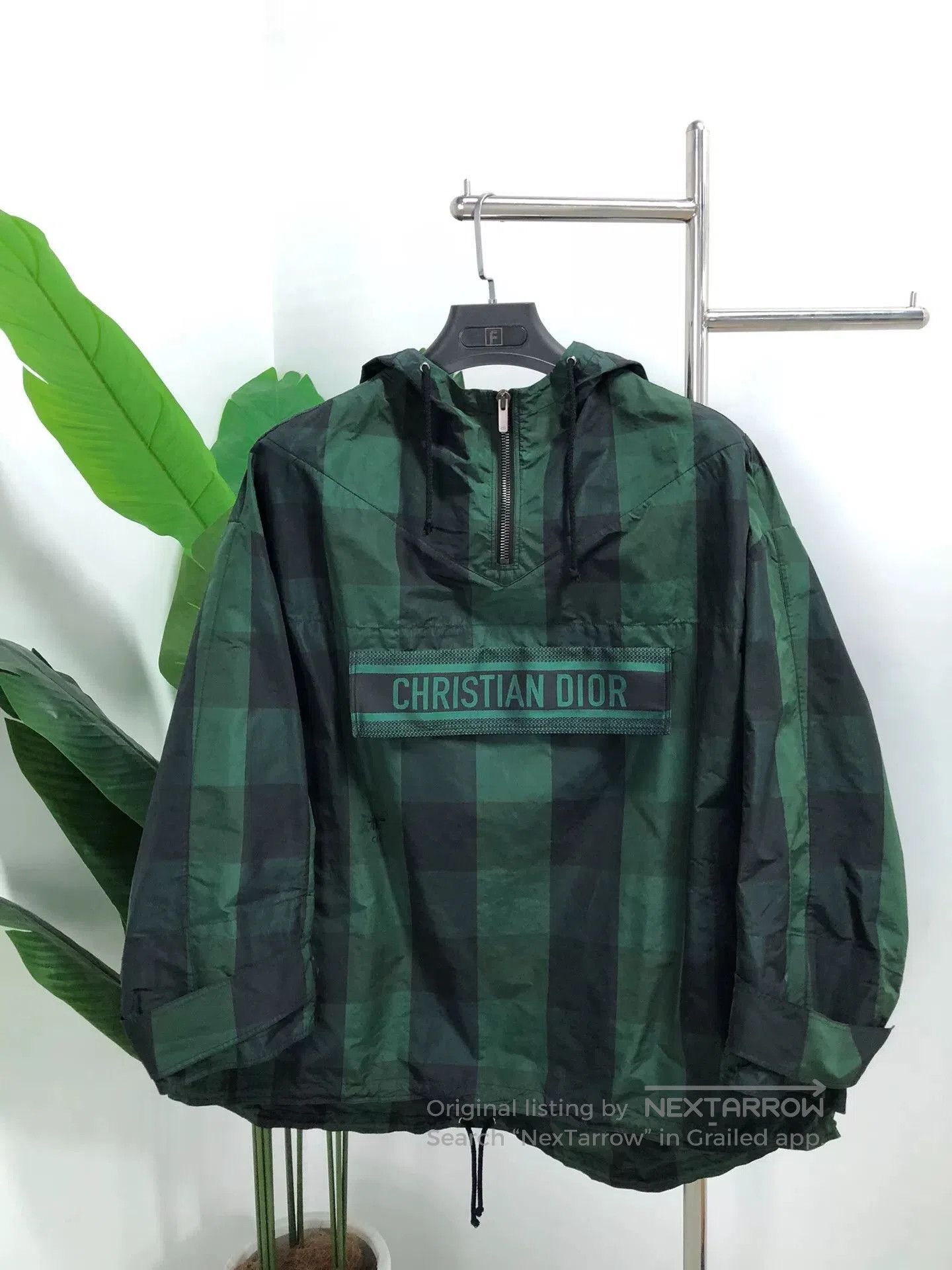 Dior Dior Women's Hooded Jacket in Green Gray. Size XS / US 0-2 / IT 36-38 - 1 Thumbnail
