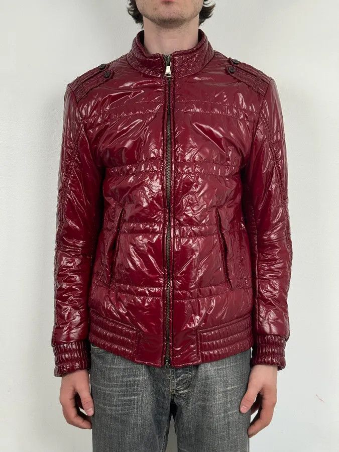Daniele Alessandrini 2000s Daniele Alessandrini Bordeaux British Puffer Jacket Size US M / EU 48-50 / 2 - 2 Thumbnail
