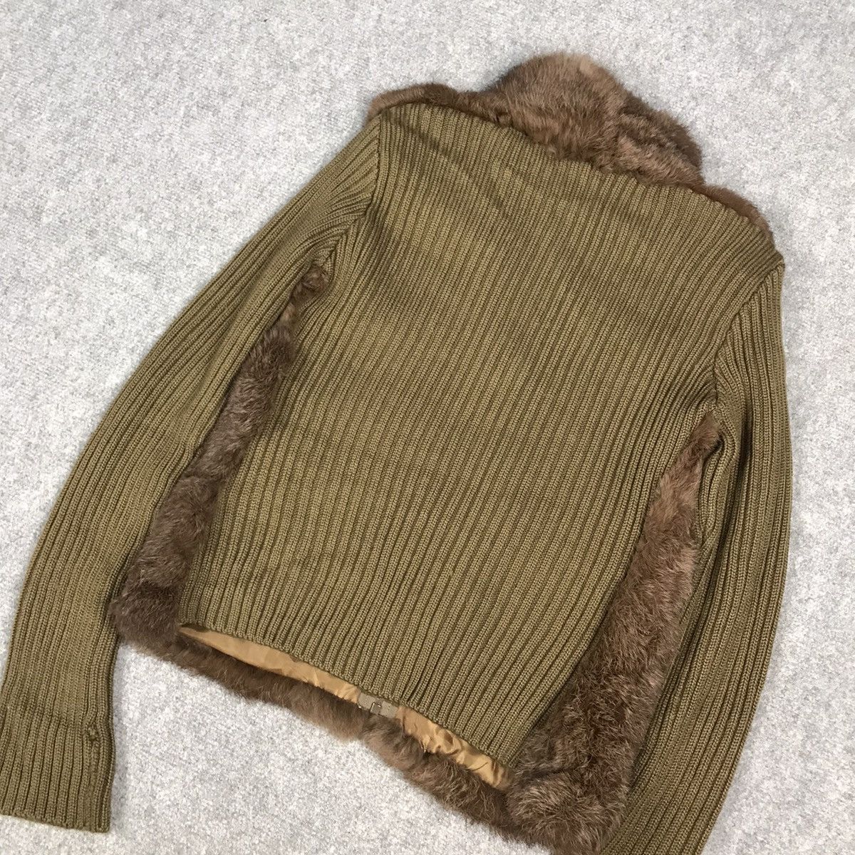 Designer × Japanese Brand Fur Winter cropped design knitwear long sleeve jacket Size US XS / EU 42 / 0 - 11 Thumbnail
