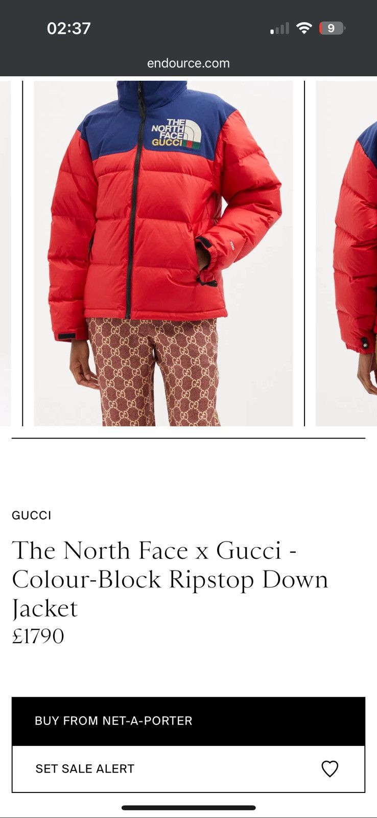 Gucci DSWT! GUCCI X THE NORTH FACE JACKET NUPTSE 700 Size US S / EU 44-46 / 1 - 2 Thumbnail