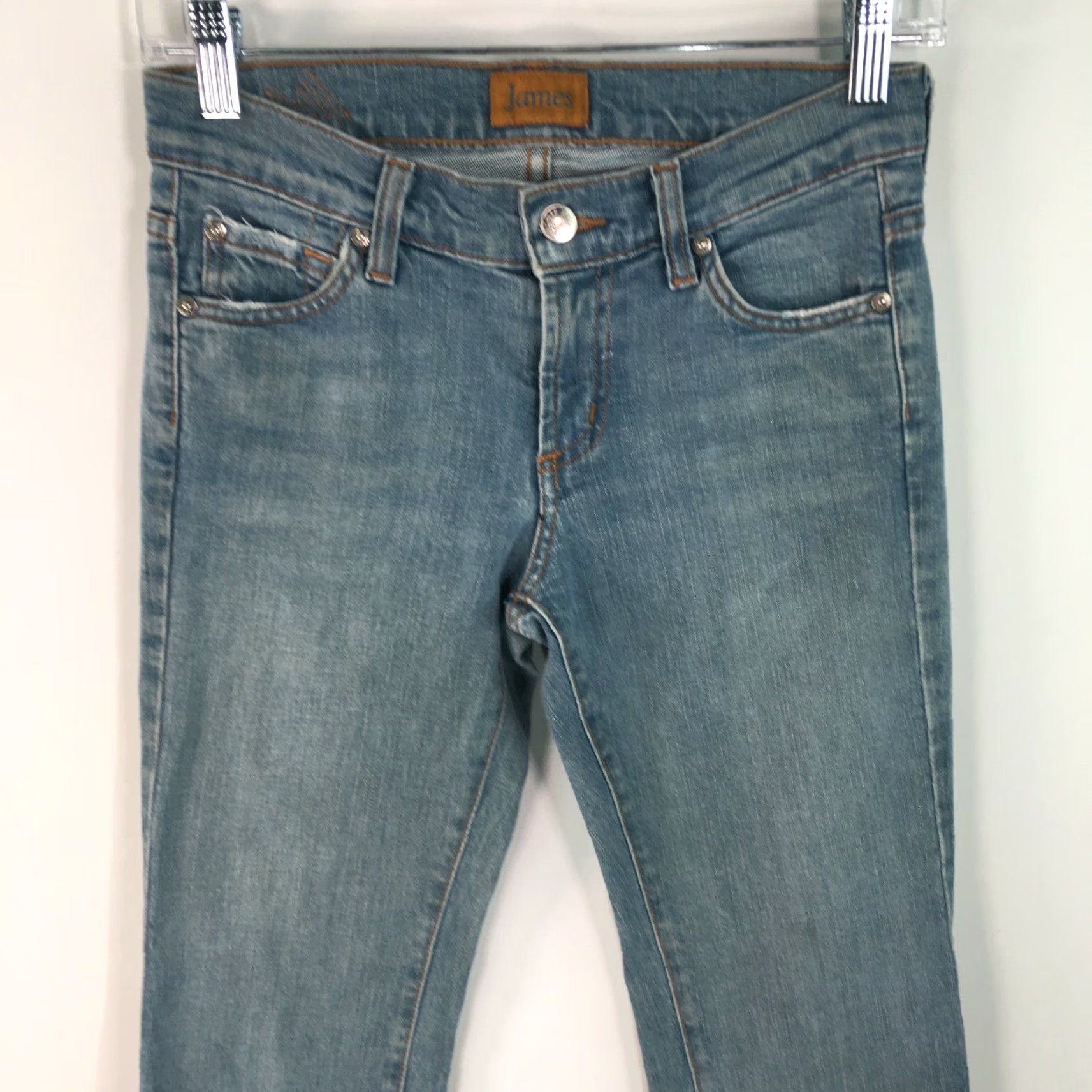 Vintage James Jeans Jeans Women's Size 25 Regular Casual Mid Rise Blue 28X34 Womens Size 42" / US 20 - 3 Thumbnail